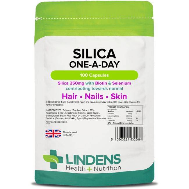 Silica for Hair & Nails (100 Caps, 250mg)