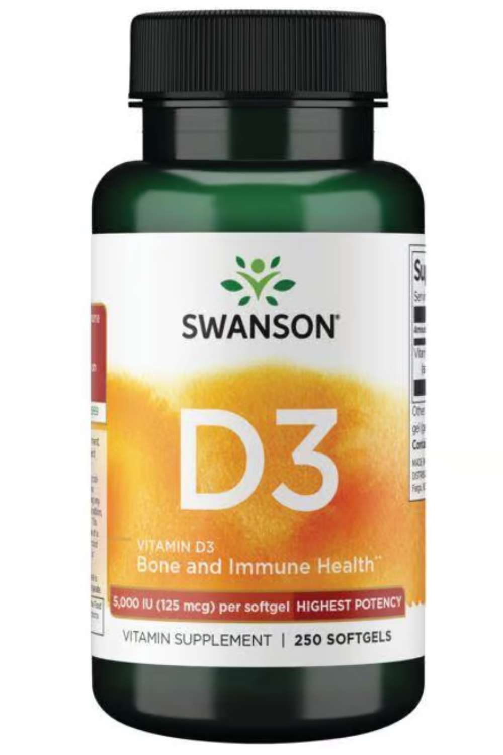 Vitamin D-3 5000 (250 Kapseln, 125mcg)