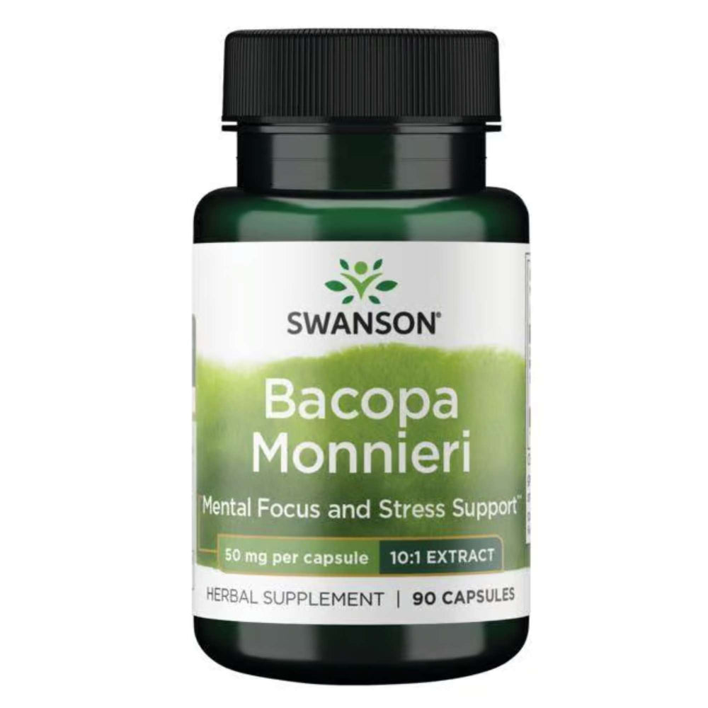 Bacopa Monnieri - 10:1 Extrakt (90 Kapseln, 50mg)