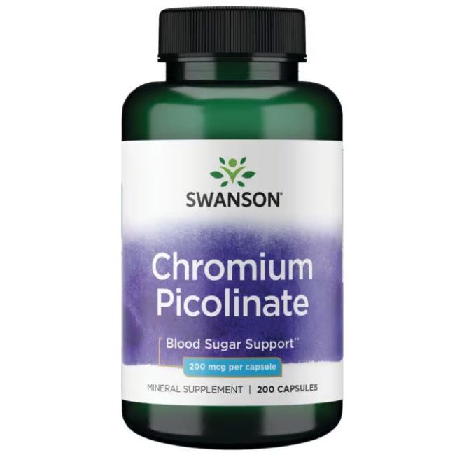 Chrompicolinate (200 kapsler, 200mcg)