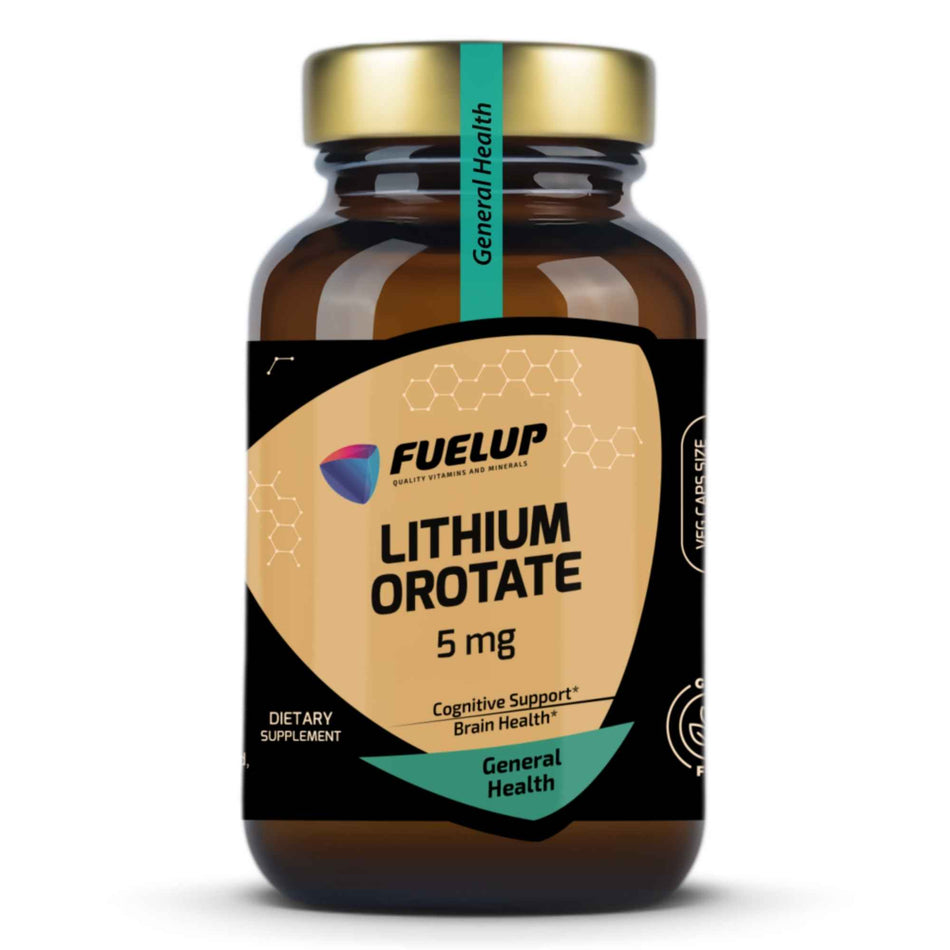 Lithium Orotate (60 Veg. Kapsler, 5mg)