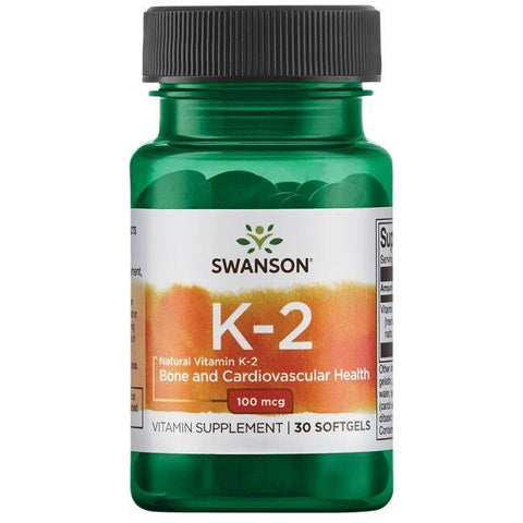 Vitamin K-2 Menaquinone-7 Natto (30 Caps, 100mcg)